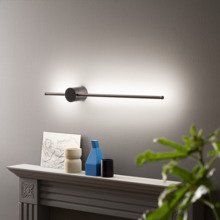 lampada da parete enila luce calda gea luce colore titanio