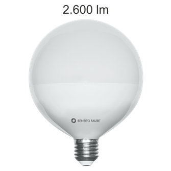 Lampadina LED GLOBO E27 22W luce naturale 840 Beneito Faure