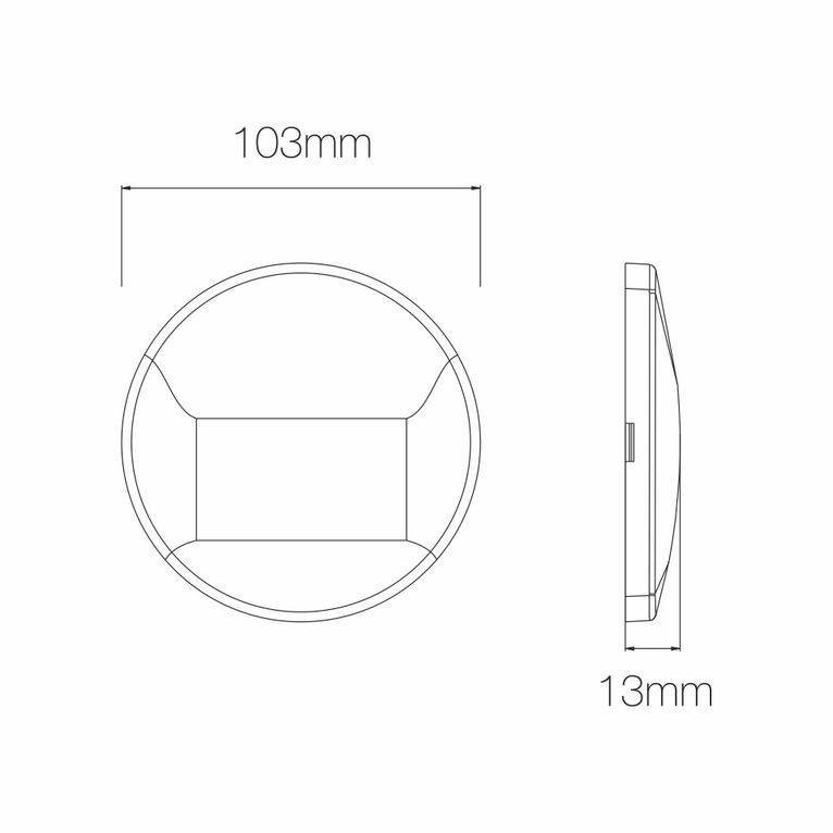 segnapasso mis r 3w switch 2700k 3200k 4000k beneito faure corten ip65 ik06