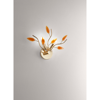 Applique CRYSTALLIVS 2 x E14 AFFRALUX ottone/ambra