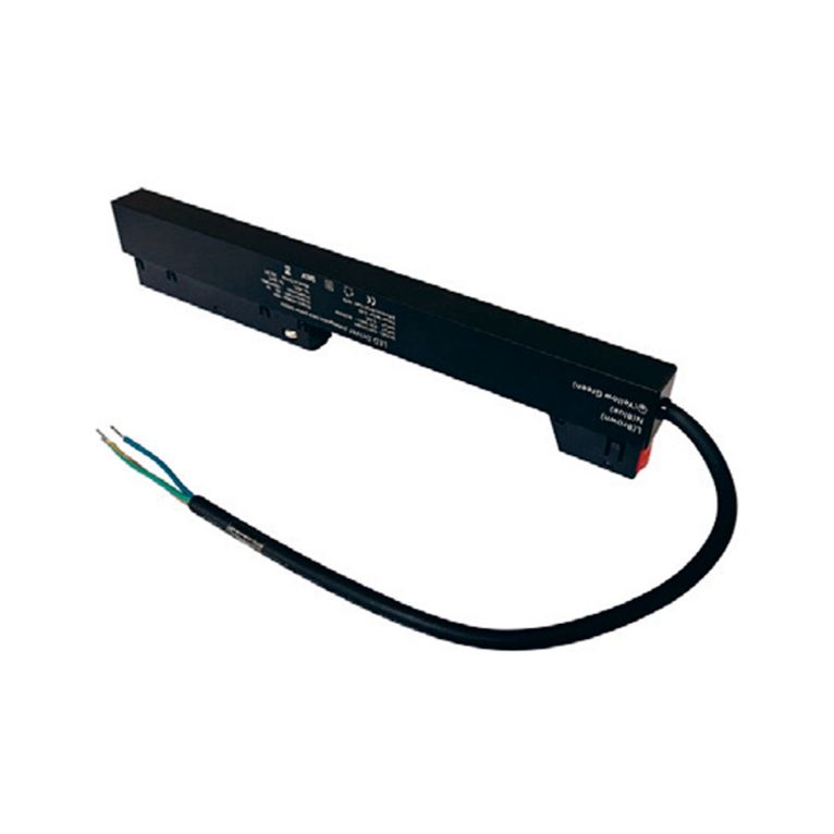 alimentatore 200w ad incastro magnetico per binari 48v. nero gealuce
