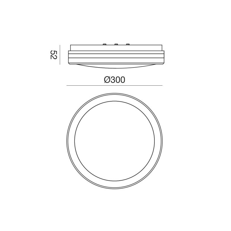 plafoniera led 30w cct gealuce rotondo bianco 300mm ip65