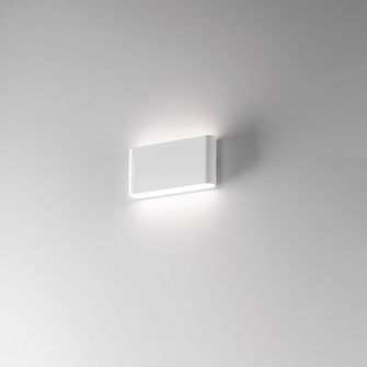 Applique WALLET 10W luce calda 3000K ISYLUCE bianco grande IP54