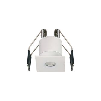 Faretto LED da incasso 3W 3000K quadrato bianco IP65 Gealuce