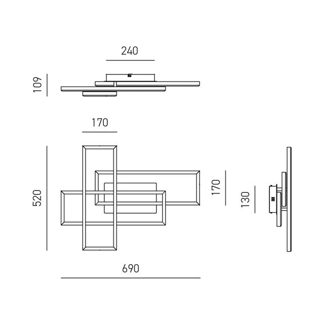 applique-led-60w-3000k-gealuce-ip20-titanio-dyana-p