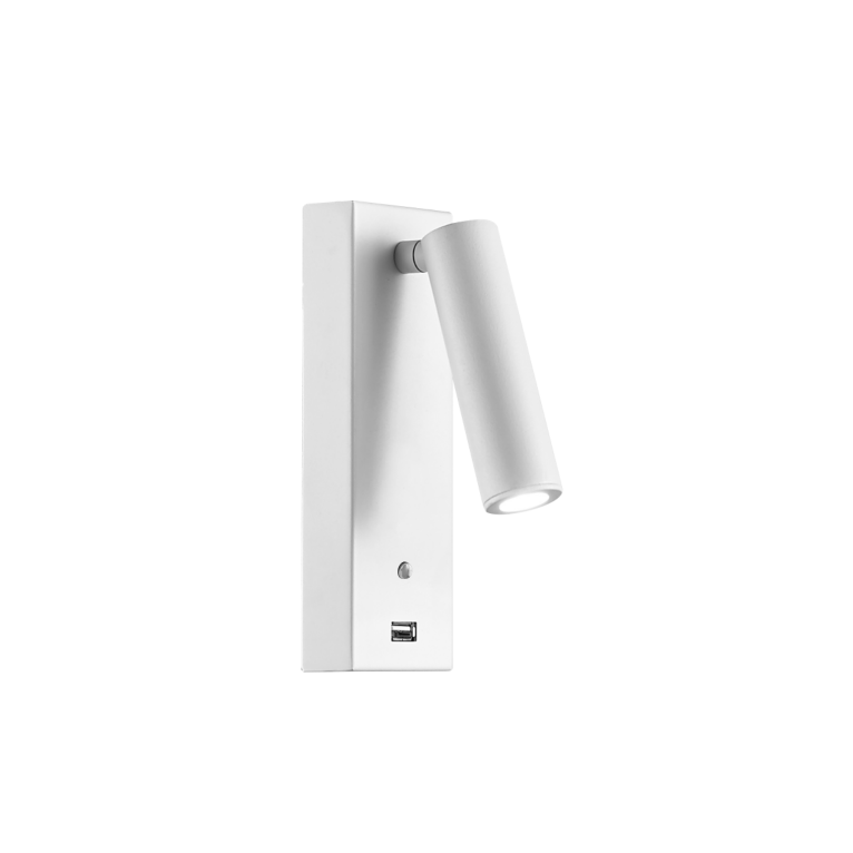 applique pure 4w luce calda 2700k beneito faure bianco dimmerabile