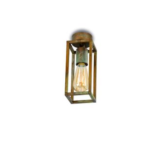 Lampadario Cubic industrial anticato ramato E27 Modello 3376