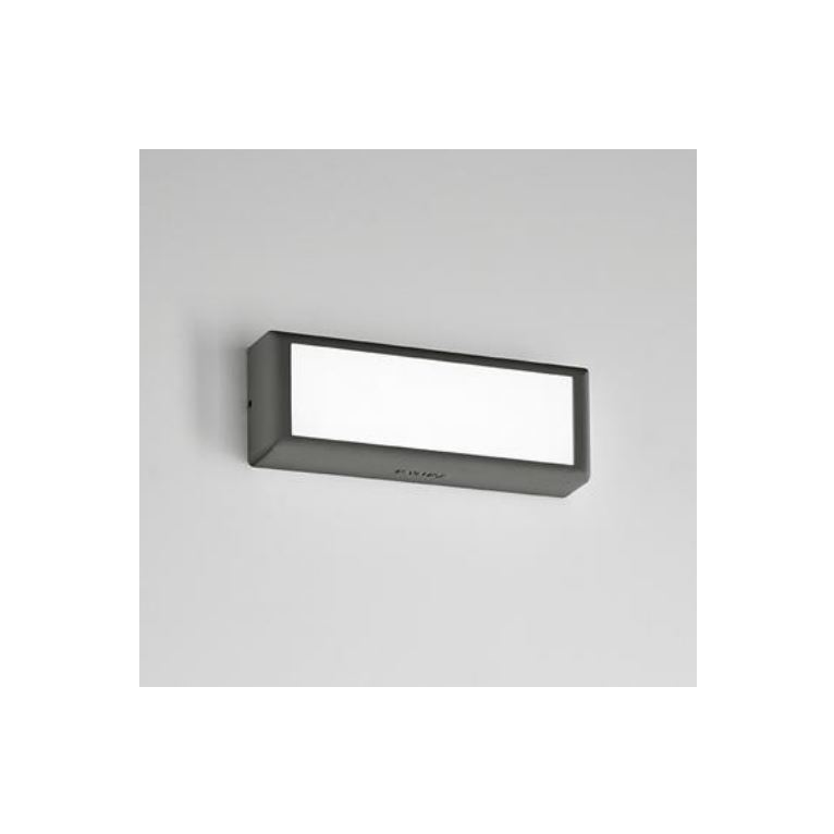 applique brique 12w luce calda 3000k isyluce antracite ip65