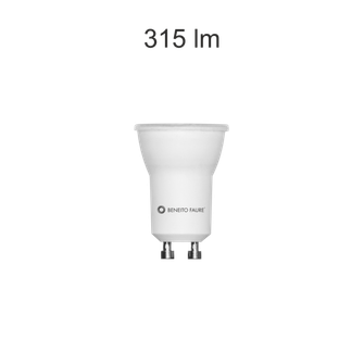 Lampadina LED TUTTO GU10 4W luce calda 830 Beneito Faure