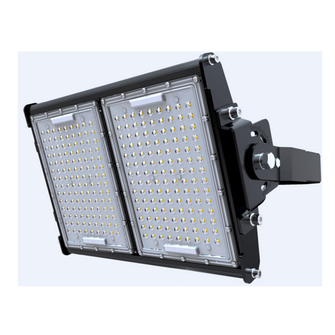 Proiettore LED asimmetrico 240W luce naturale per campi sportivi IP65 serie PRO