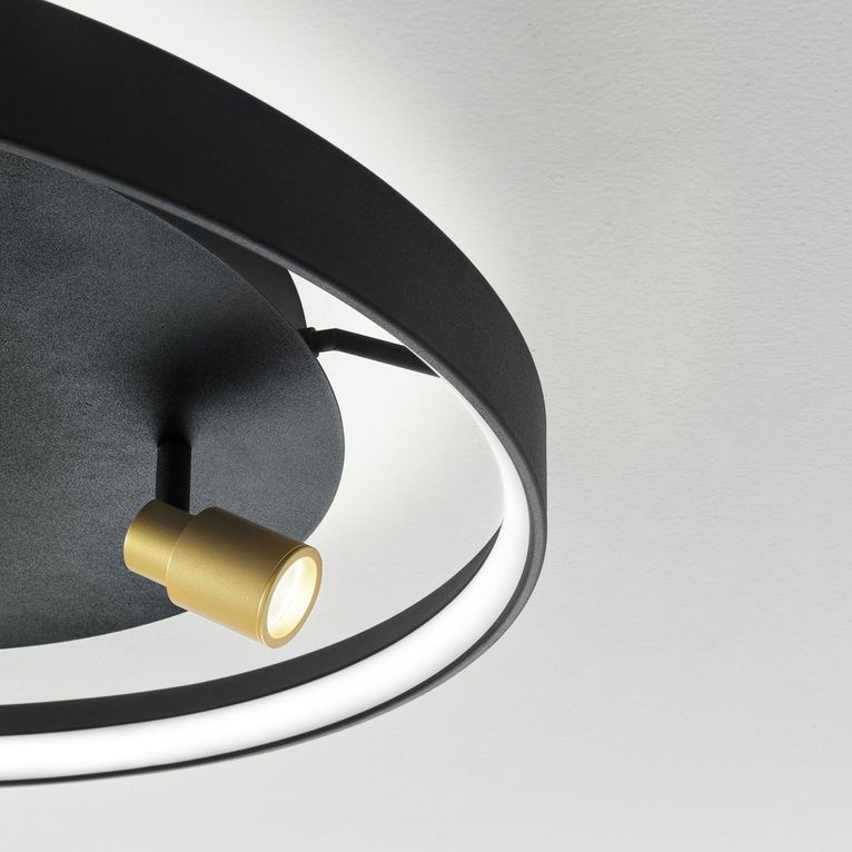 plafoniera eveline 40w luce calda 3000k gealuce bianco