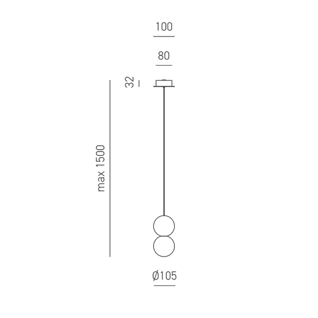 lampadario-sfera-g9-gealuce-singolo-grigio-scuro