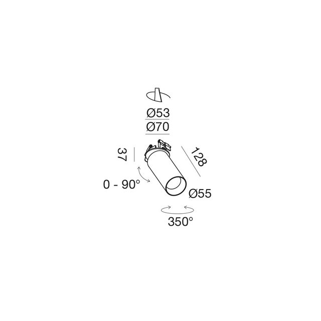 faretto-led-12w-luce-calda-2700k-bianco-orientabile-da-incasso-gfa1482h-gea-luce