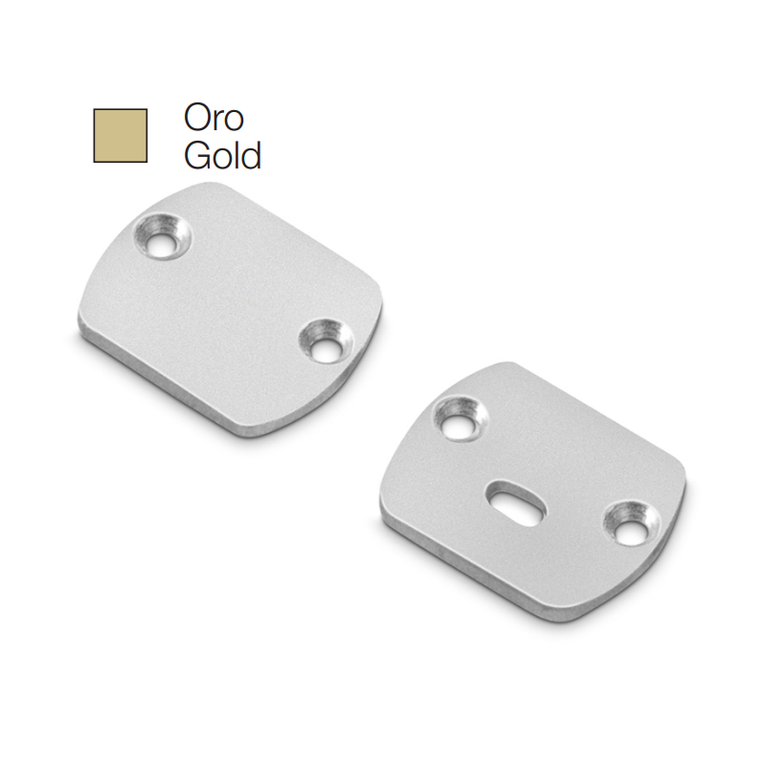 accessorio tappo baku piccolo per profilo led gealed oro 2pz