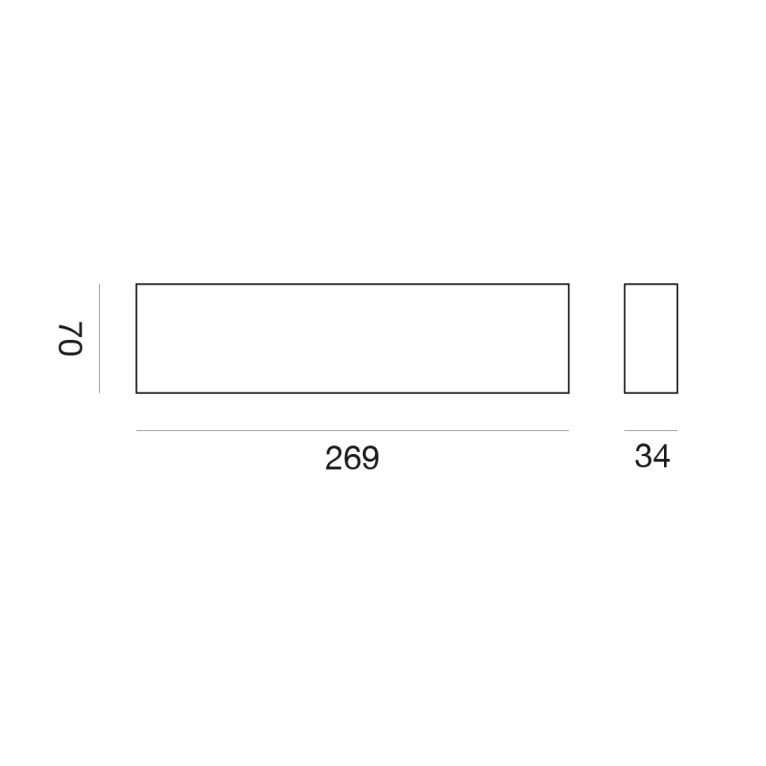 faretto 10 led lineari 20w 3000k nero gealuce ip20