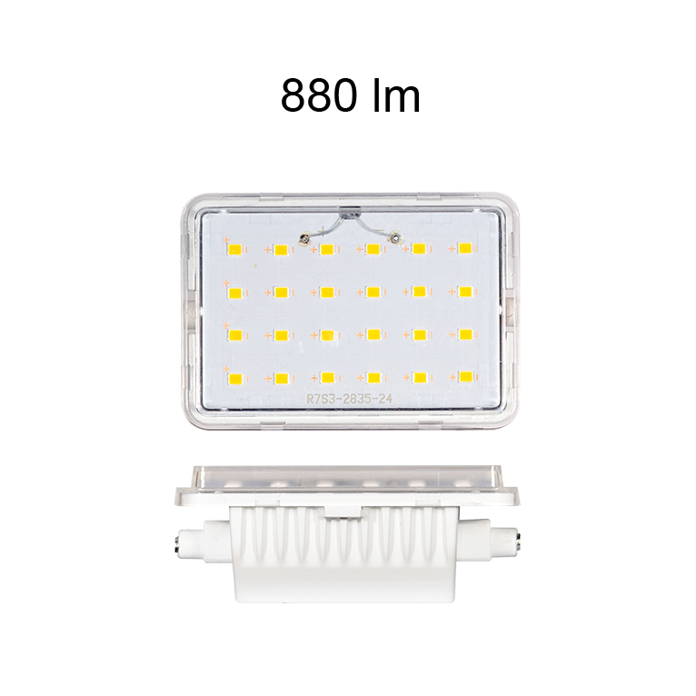 lampadina led lineal r7s 9w luce calda 830 beneito faure