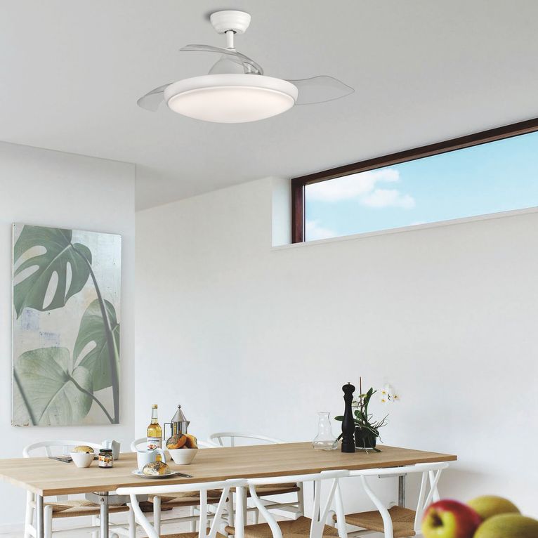 ventilatore led zonda 107cm motore 61w acb da soffitto