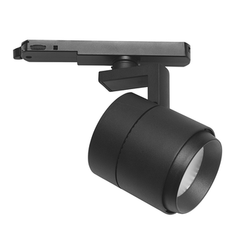 Faretto da binario SHU 35W luce naturale 4000K GEALED nero + riflettori