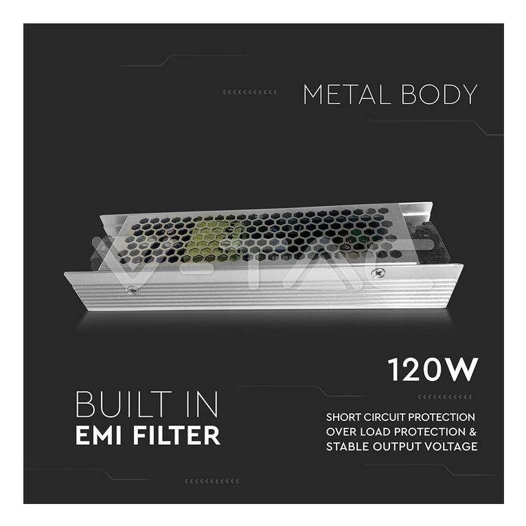 alimentatore 24v 120w v-tac sku3262