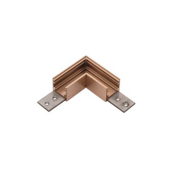 Angolo meccanico 90° per binario 48V. Champagne soffitto/soffitto Gealuce 