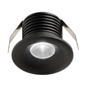 faretto led 3w luce calda 3000k nero da incasso gfa1081c gea luce