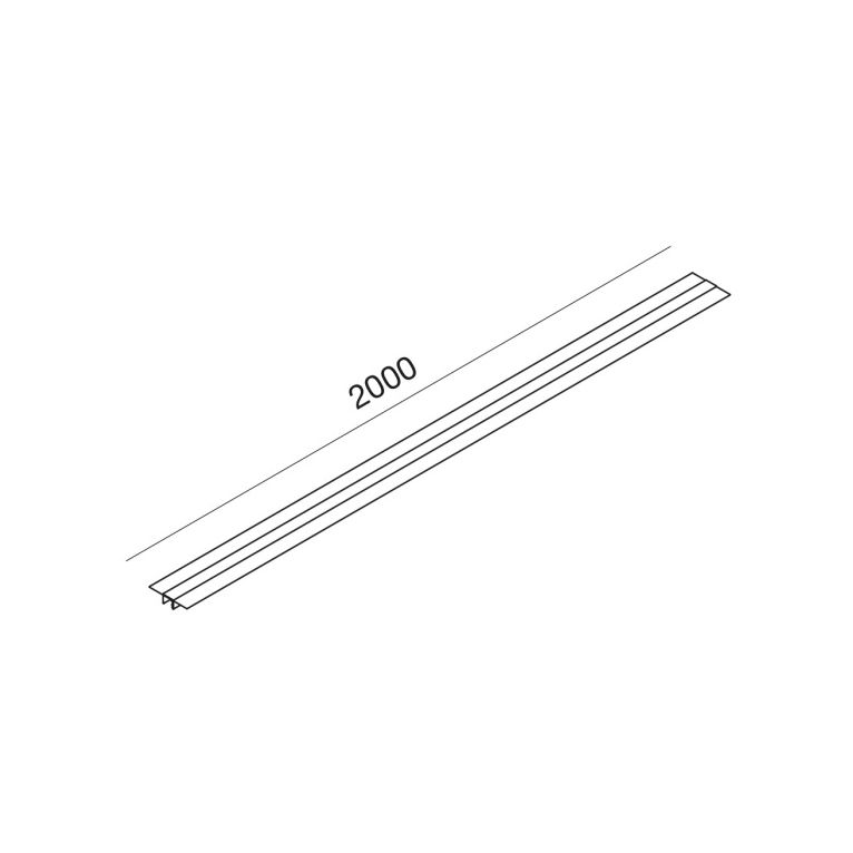 binario da incasso 48v gealuce bianco ip20 2m