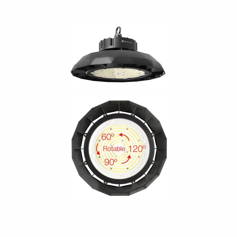 sospensione led 200w 100/260v 5000k nero ip65 4920