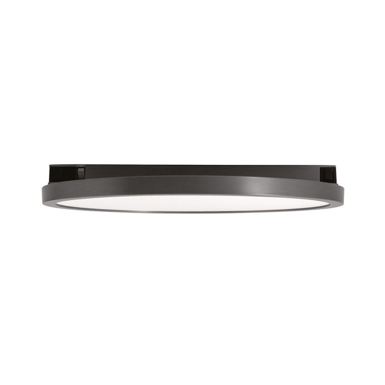 plafoniera led 15w 48v. 3000k ip20 gealuce disco colore nickel scuro