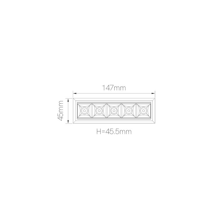 faretto da incasso tram 10w 2700k/6000k beneito faure nero ik06 
