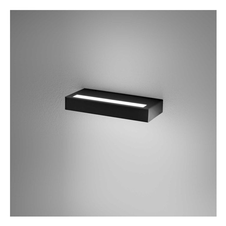 applique led 2 moduli 20w 3000k gealuce ip20 nero gap52