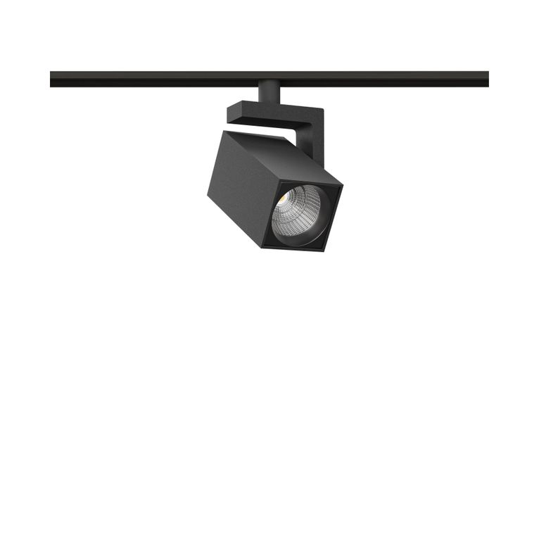 faretto led per binario magnetico 8w 48v dali 2700-4000k nero ip20 v-square beneito faure, 5040