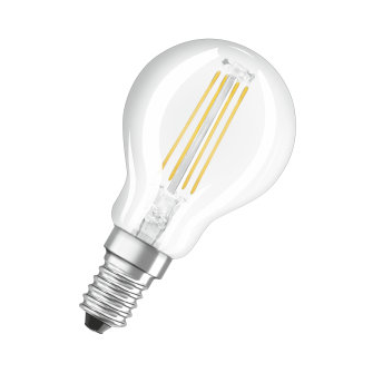 Lampadina LED PARATHOM CLASSIC P E14 4W luce calda 827 Ledvance Osram Chiara