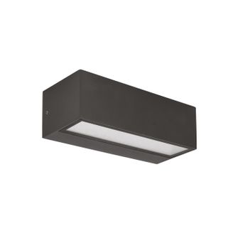 Applique LED 2x6W CCT Gealuce rettangolare grigio IP65