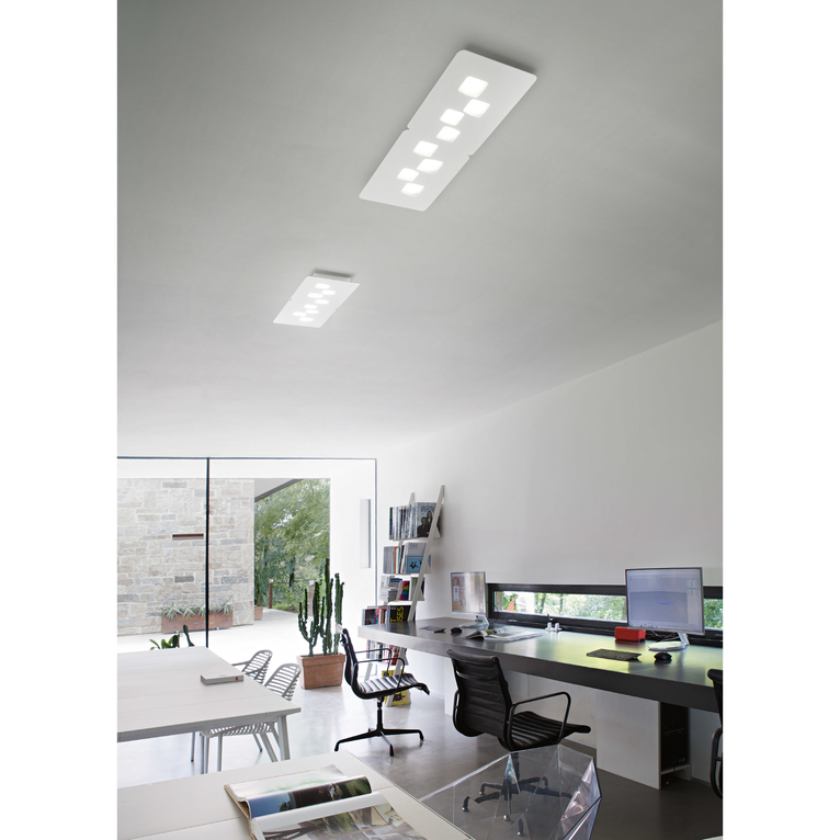 plafoniera bilbao gx53 gealuce medio bianco