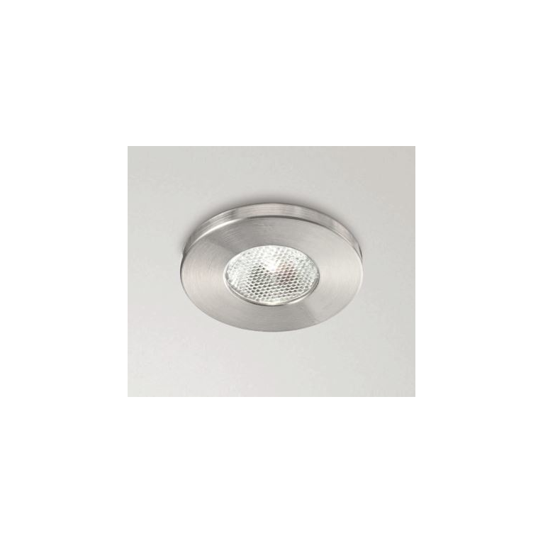 faretto glam 3w luce naturale 4000k gealed tondo ad incasso nichel