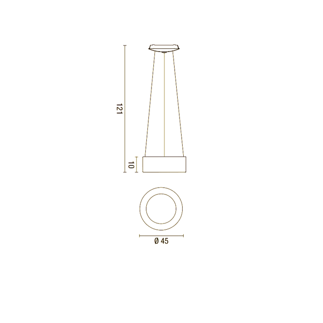 lampadario-band-diodi-25w-luce-calda-3200k-affralux-sabbia-piccolo