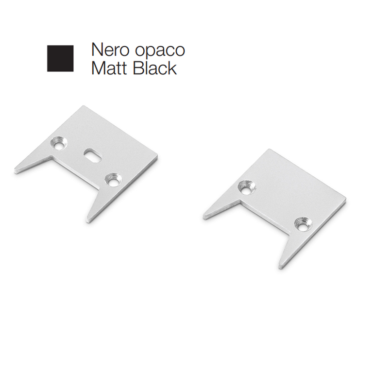 accessorio tappo bucarest piccolo per profilo led gealed nero 2pz