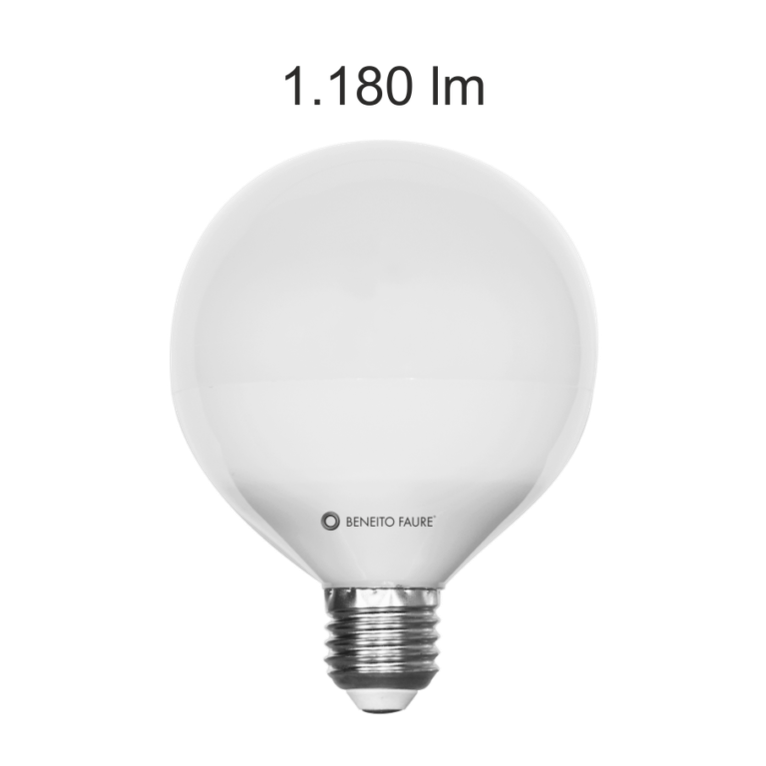 lampadina led globo e27 10w luce calda 830 beneito faure