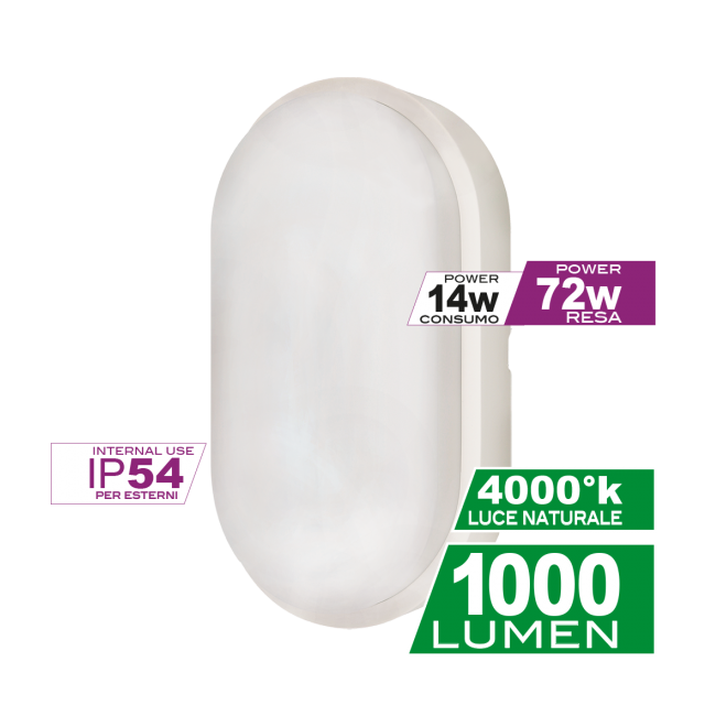 plafoniera-led-ovale-14w-luce-naturale-4000k-ecoman-bianco-ip54