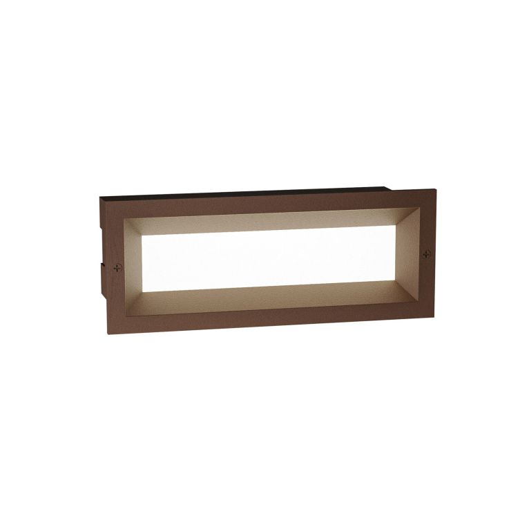 segnapasso da incasso 13w 4000k gealuce marrone ip65