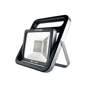 Proiettore LED ProLed Go 50W luce naturale 4000K Ecoman nero IP65 portatile