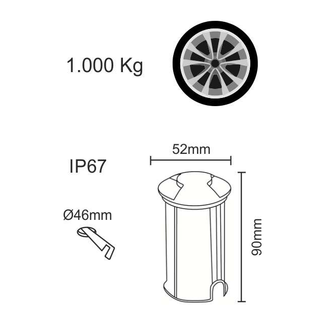 faretto-da-esterno-dis-2w-luce-calda-830-beneito-faure-inox-ip67-ik09