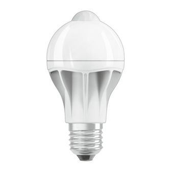 Lampadina LED Motion Sensor Osram E27 9W goccia luce calda