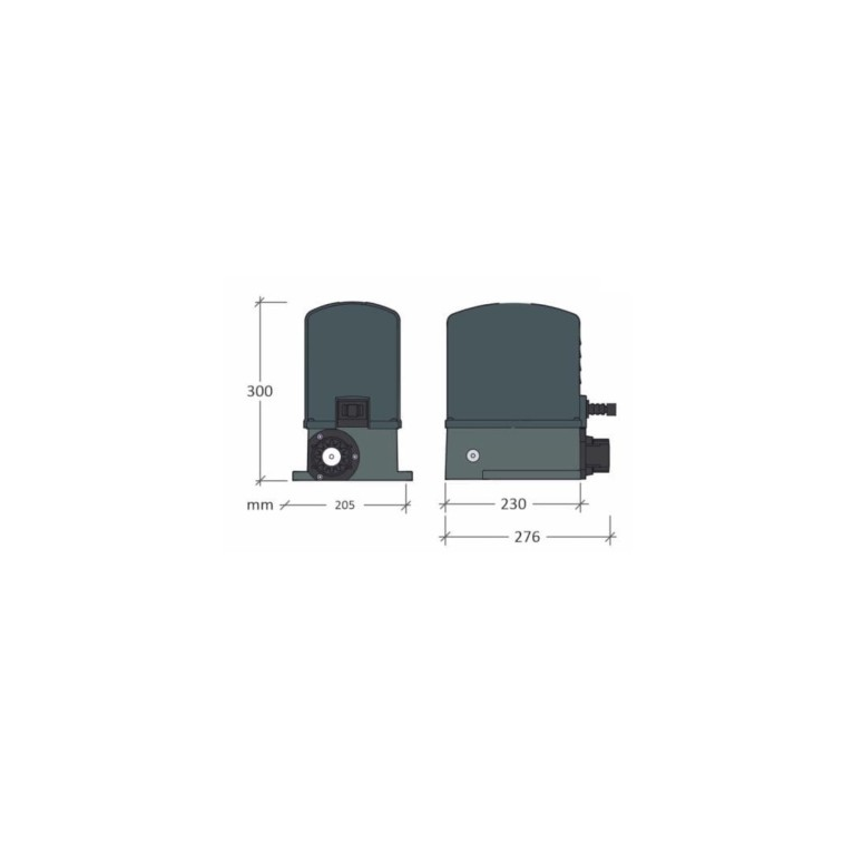 kit cancello automatico scorrevole 800kg con cremagliera kits29tn