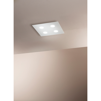 Plafoniera FLET 4 x GX53 AFFRALUX bianco quadrato medio