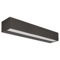 applique led 2x18w cct gealuce rettangolare grigio grande ip65