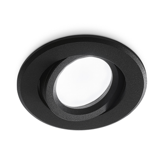 Faretto ORIM GU10 GEALED tondo nero ad incasso orientabile