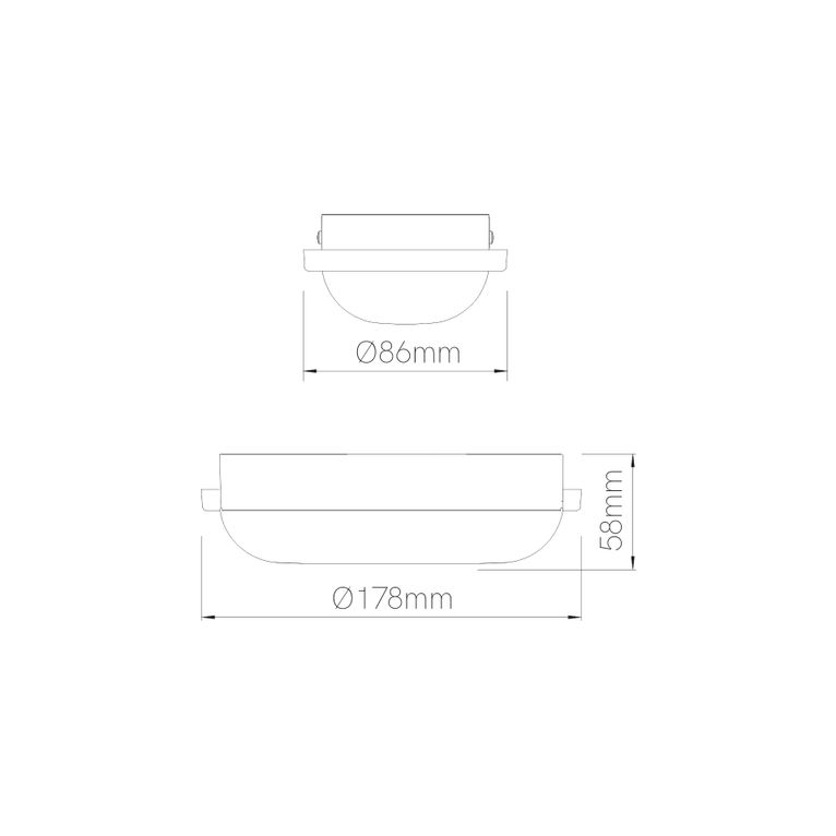 applique led da esterno12w, luce calda 3000k, beneito faure, nero 4830