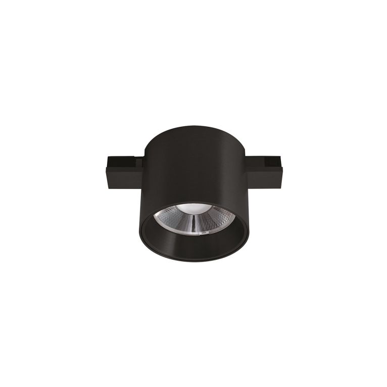 faretto led 8w 48v. 3000k ip20 gealuce cilindro colore nero 
