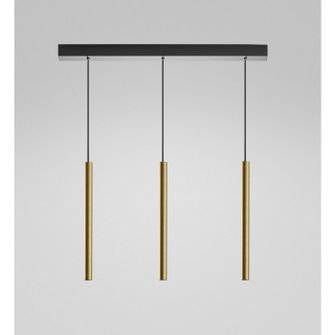 Lampadario 3 luci LED 21W 3000K oro IP20 GEALUCE THALASSIA S/3P